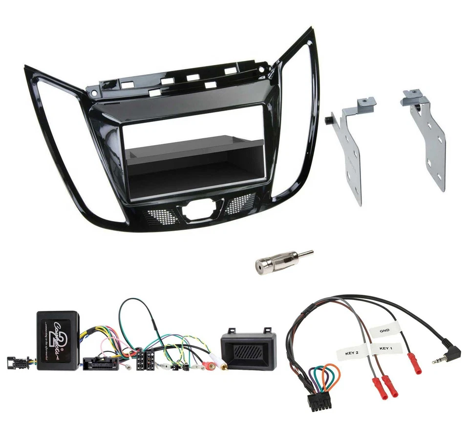 Kenwood Lenkrad CD USB Bluetooth DAB Autoradio für Ford C-Max Kuga Klavierlack s - Bild 3 von 4