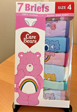 Care Bears girls Set Of 7 briefs Size 4
