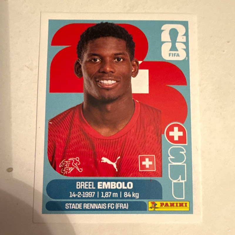 Panini FIFA World Cup 2026 Breel Embolo SUI 17 Switzerland Player Portrait