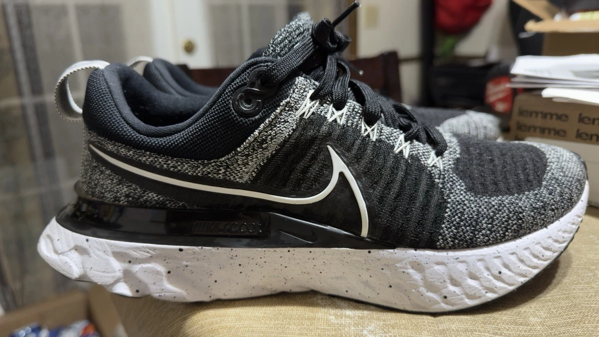 Las mejores ofertas en Nike React Infinity Run Flyknit Black White