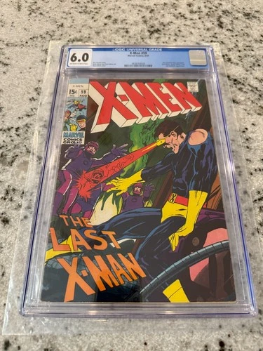 (Uncanny) X-Men # 59 CGC Graded 6.0 Marvel Comic Book Neal Adam JH18