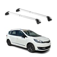 DachträGer GrundtäGer FüR Renault Scenic Mk3 2009-2016 5TüR 100Kg Alu ABE Silber