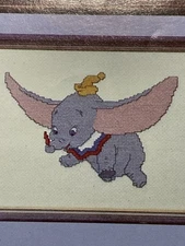 Disney Flying Dumbo Counted Cross Stitch Pattern