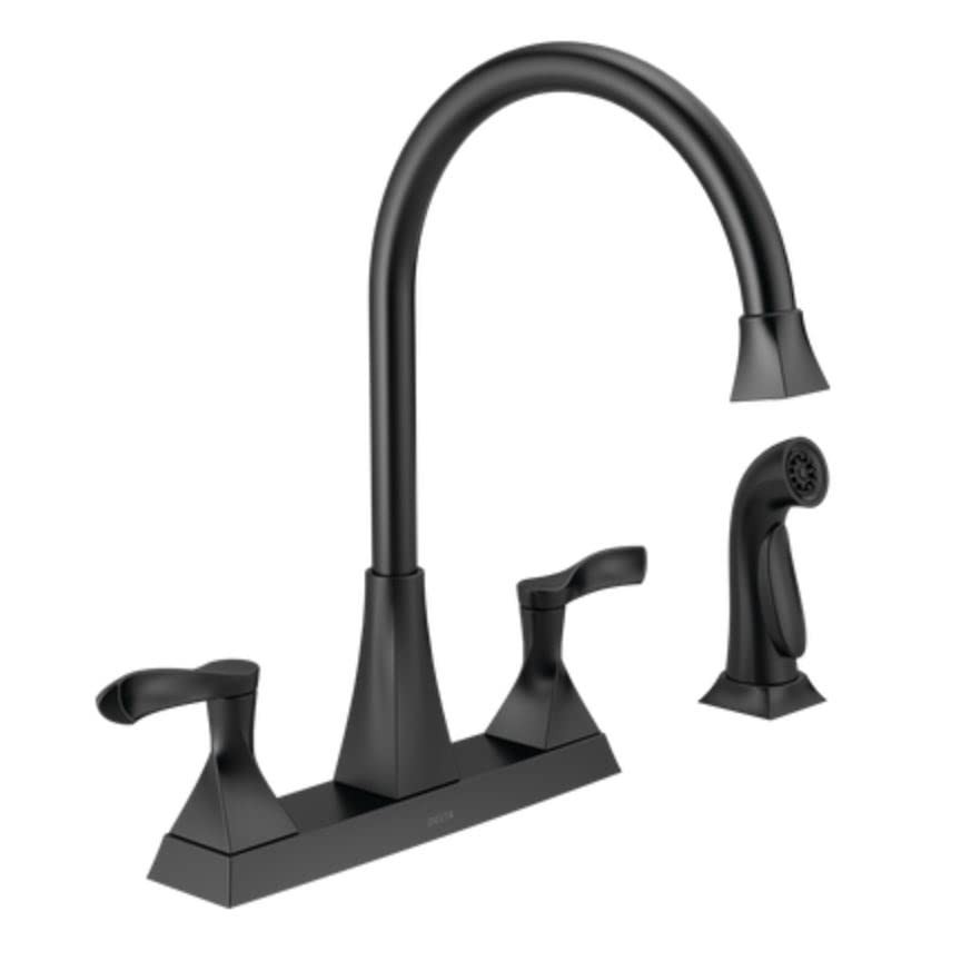 Delta 21741LF-BL Everly Double Handle Standard Kitchen Fauce