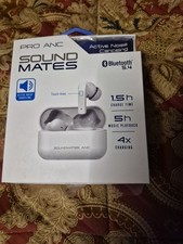 SoundMates Pro ANC Bluetooth 5.4 Wireless Earphones White