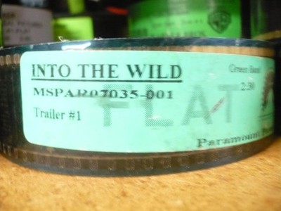 INTO THE WILD, original unused 35mm flat trailer [Sean Penn, Emile Hirsch]