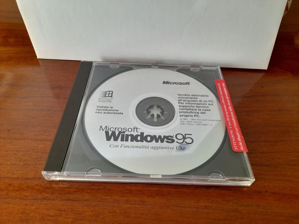 Microsoft Windows 95 + Office 97 Small Business Edition licenze originali e cd - Immagine 3 di 4