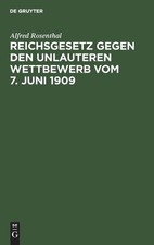 Alfred Rosentha Reichsgesetz Gegen Den Unlaut...