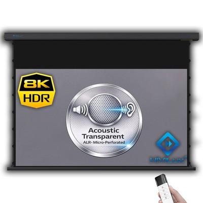 HiViLux  ALR Akustik Tension-Motorleinwand HiViGrey Cinema 5DMP micro perforated
