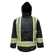 Viking Flame Resistant Rain Jacket, XL, 13.5 oz Polyester 3907FRJ-XL Viking