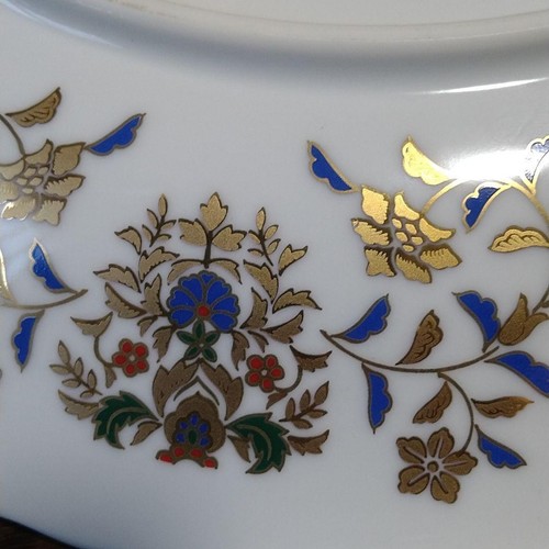 Eclectique kaikai Peacock Plate Gold-Decorated Plate - Picture 5 of 24