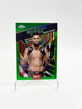 2025 Topps Chrome UFC Khamzat Chimaev AKA Borz Green Refractor /99 🔥