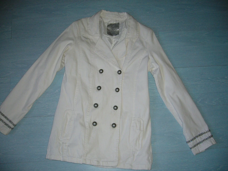 Caban coton blanc S 36/38/40 - Photo 2/3