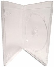 PS3/BLU-RAY SINGLE-DISC CLEAR Replacement Game Case 14mm 50-Pak