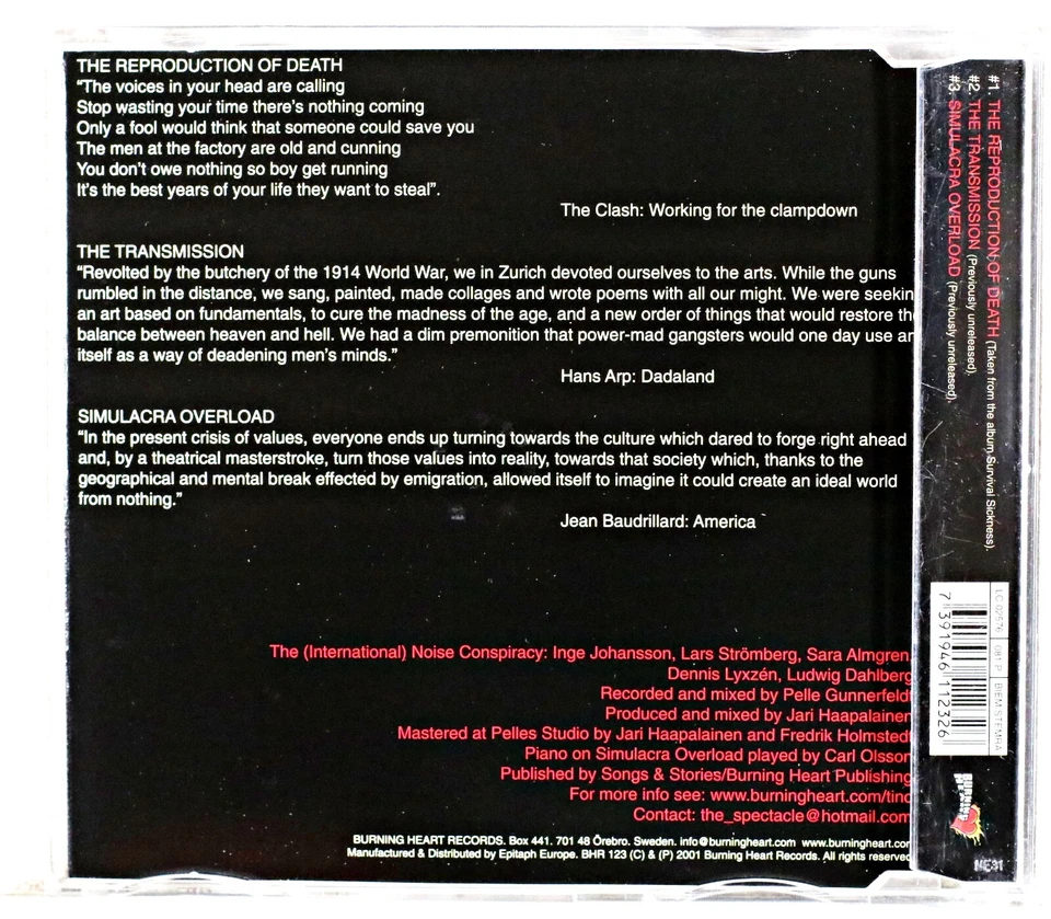 The International Noise Conspiracy - The Reproduct... (CD 2001) Foto 3 de 3