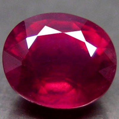 AAA RUBINO NATURAL-NATURAL RUBY CT 1,26 VS RED COLOR OVAL CUT ORIGIN MADAGASKAR