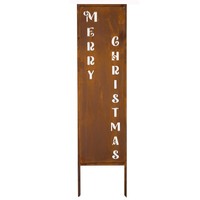 "Weihnachtsdeko \"Merry Christmas\" Willkommensschild TüRschild Metall Deko Rost"