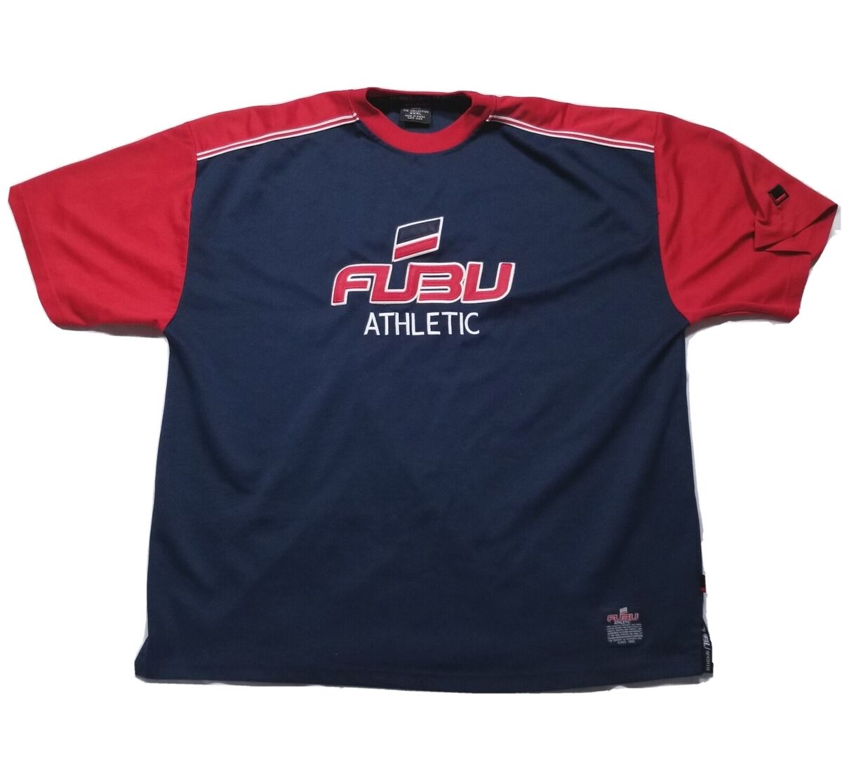 Vintage FUBU Sports Athletic Jersey #5 3XL T Shirt 90s Hip Hop Sewn Flag XXXL Vintage FUBU Sports Athletic Jersey #5 3XL T Shirt 90s Hip Hop Sewn Flag XXXL