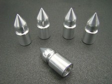 Valve Stem Caps Billet Aluminum Short Spike Jeep  Wheel 5 Pack Made In The Usa