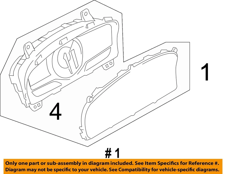Medidor de velocímetro usado se adapta a: Lincoln Mkx Cluster 2012 MPH ID CA1T-10849-AA a través de Foto 4 de 4