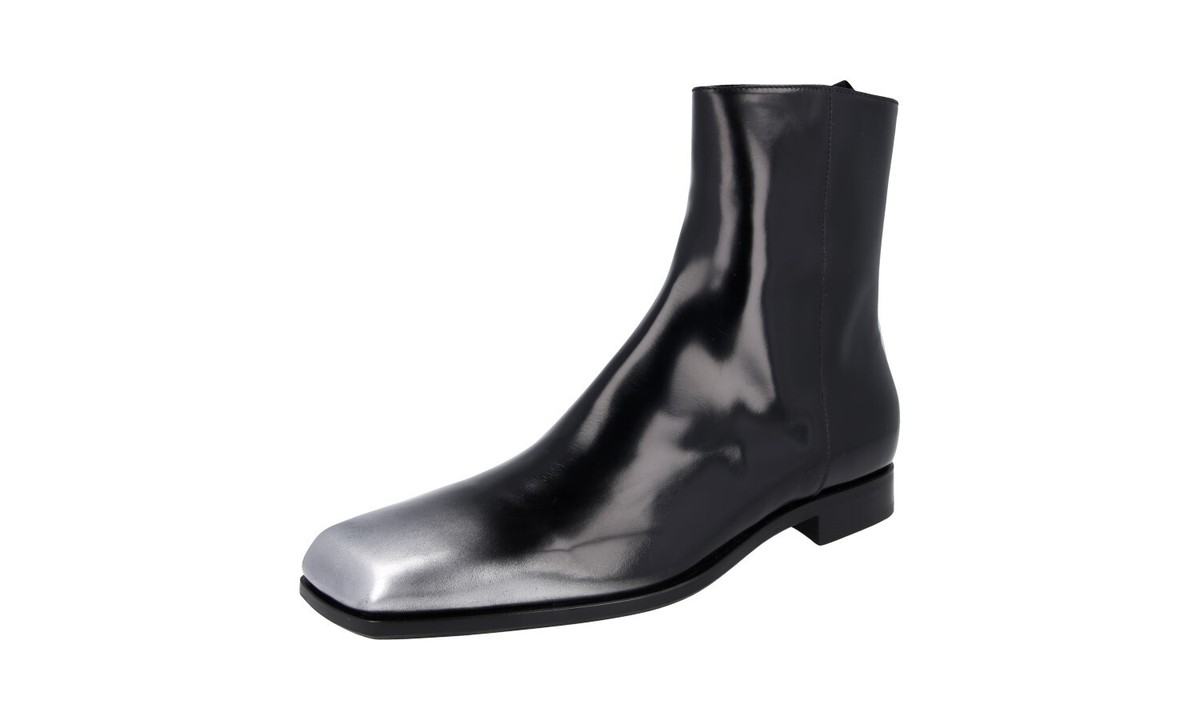 【まぎ】PRADA Leather Boots Prada Leather Boots | Saks Fifth Avenue