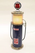 point-home Design-Schrank "Zapfsäule" mit Licht, Retro, blau, 89cm