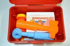 1990 Unused Fisher Price Children's First Aid Kit, Doctor's Medical Kit