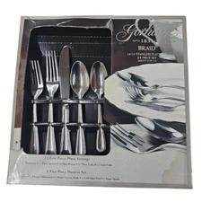 GORHAM 1831 BRAID STAINLESS 65 PIECE DINNER TABLE SET  Brand New