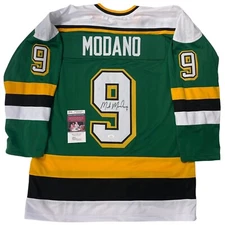 MIKE MODANO SIGNED MINNESOTA JERSEY JSA COA XL