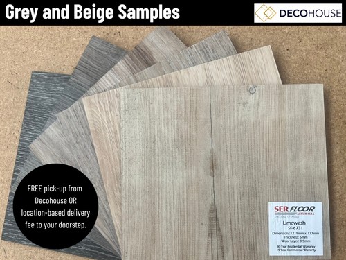 GREY ASH LUXURY VINYL LOOSE LAY FLOORING EASY DIY COMMERCIAL GRADE WATERPROOF - Picture 10 of 13