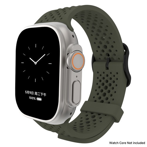 Silicone Strap For Apple Watch Bands Ultra2 42/46/49mm sport breathable bracelet - Picture 25 of 30