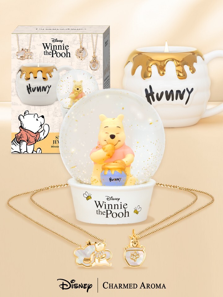 Charmed Aroma Disney® Winnie The Pooh Hunny Pot Snow Globe Candle