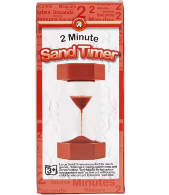 Fun Sand Timer Learning Can Be Fun Sand Timer 2 Minutes Edvantage | eBay Australia