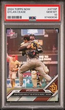 PSA 10 Dylan Cease SP SSP Hologram #471SP 2024 Topps Now 97480636
