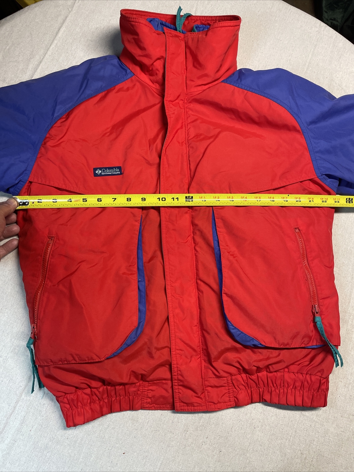 Vintage Columbia Ski Coat Jacket Mens Red Blue Green … - Gem