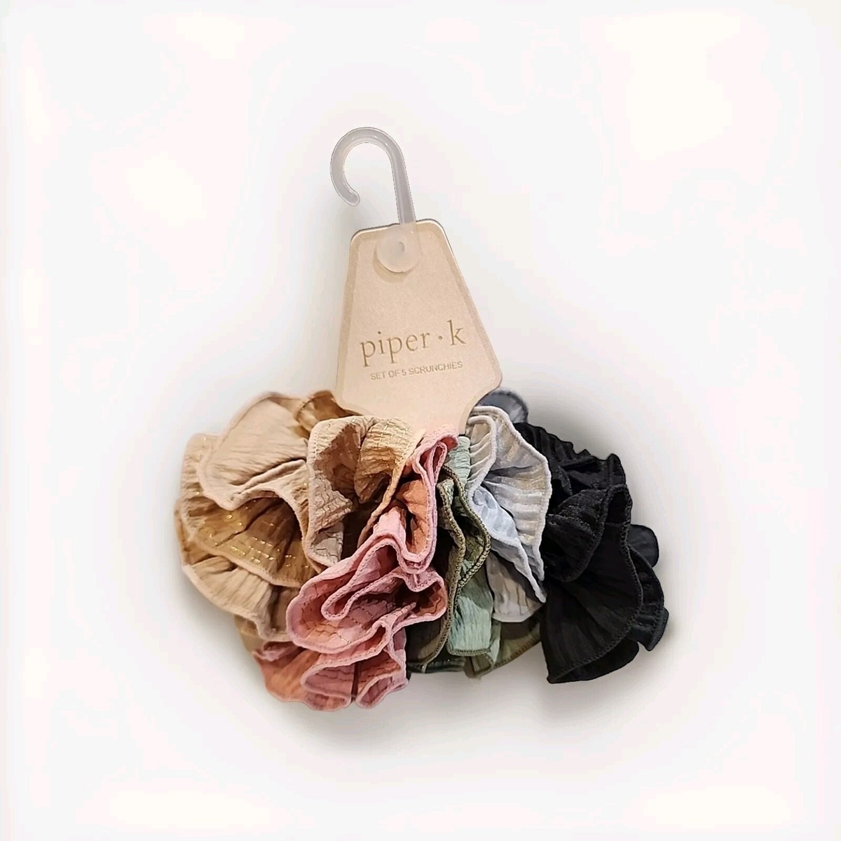 Piper • k shark hair claw and
Piper•k Striped Blue Ruffle Scrunchies - Set of 3 marshalls has the CUTEST spring + summer hair clips for  main image 3