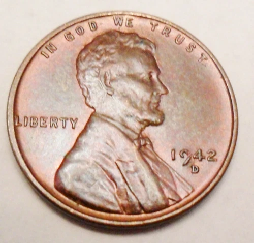 1942 D Lincoln Wheat Cent / Penny  AVE CIRCULATED  **FREE SHIPPING**