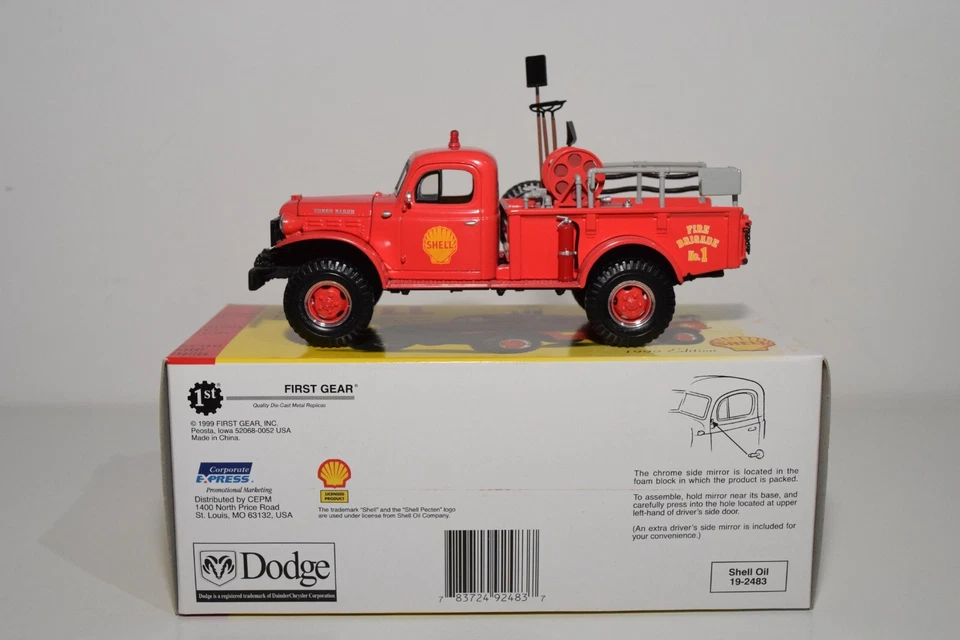 B12 FIRST GEAR 1:30 18-2483 DODGE POWER WAGON BRUSH UNIT SHELL VNMIB - Image 2 of 4