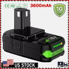 18V 3.6Ah Lithium Battery For Ryobi P108 ONE+ Plus RB18L50 RB18L40 P104 P105