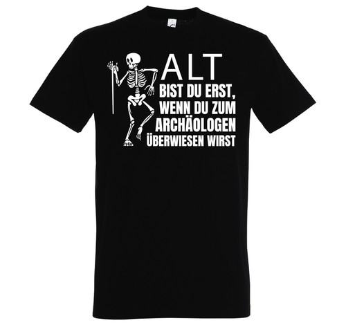 Herren T-Shirt Skelett Alt Archäologe Lustig Spruch 40 50 60 Geburtstag Geschenk - Picture 5 of 12