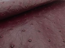 Ostrich Leather Hide, Black berry Color CF