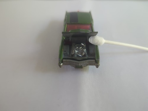 Vintage Corgi Juniors - Cadillac Eldorado - green car + Whizzwheels + Tow Bar - Picture 8 of 8