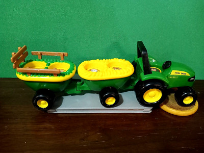 Old Mcdonald Push Tractor.  Seats Make Animal Noises-music .By Tomy. John Deere.