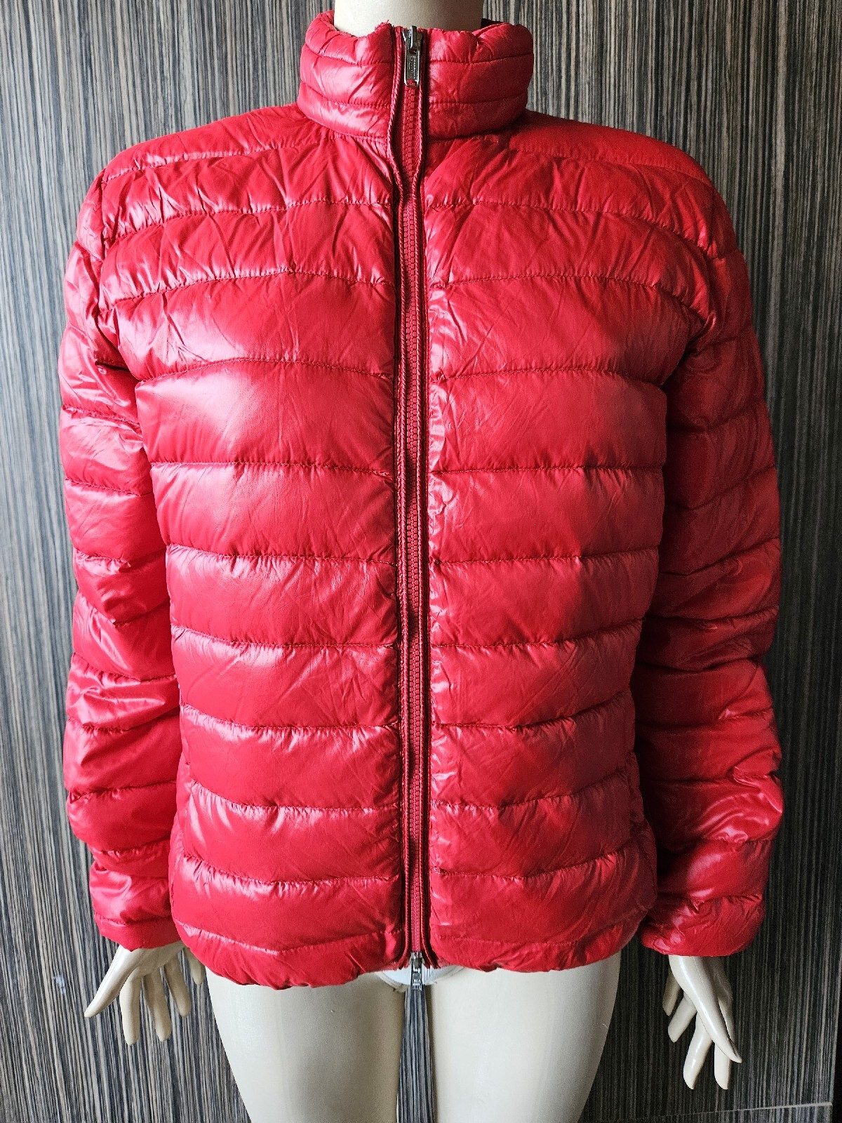 BOMBOOGIE Red Down Jacket Size M - image 12