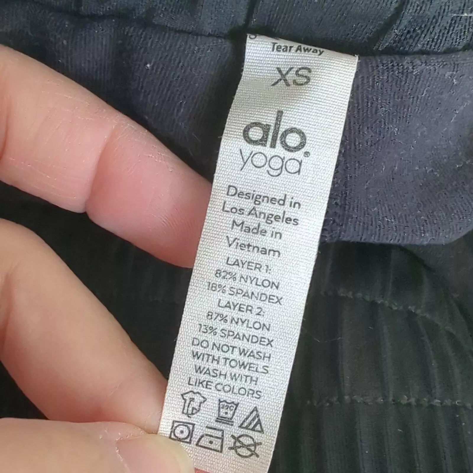 alo-yoga ambience lined mesh biker running shorts