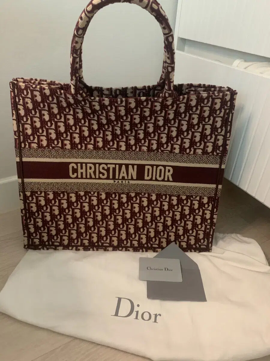 Dior book tote large burgundy UK
