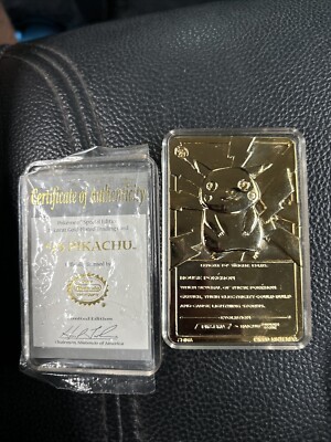 pokemon 23 karat gold cards value Pokemon 23K Gold-Plated Trading Card Limited Edition