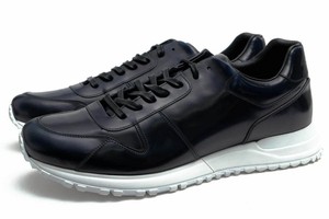 Pré-possuído Autêntica Louis Vuitton Tênis Masculino UK10 Couro Envernizado  Azul Marinho | eBay