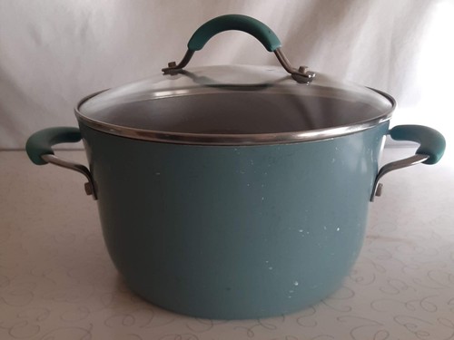 Rachael Ray Cookware Set NonStick 8 Piece Light Blue Gray - Picture 2 of 7