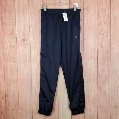 Baleaf Jogger Sweatpants Mens M Black White Breakaway Snap Side Pull On